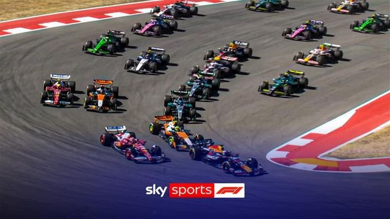 Opening lap at United States GP.