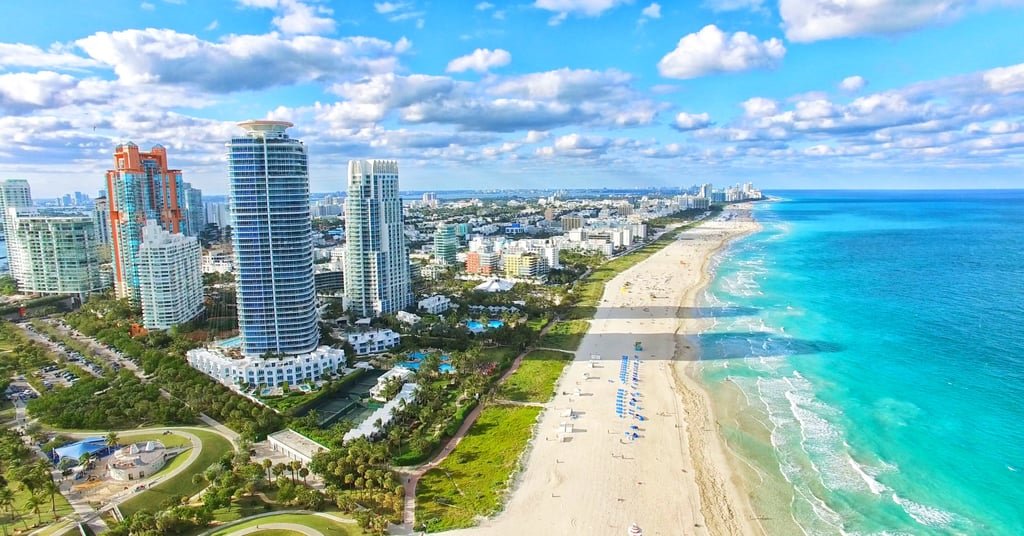 Buildings are seen along Miami Beach in Florida. A US appeals court on Tuesday cleared the way for Florida to enforce a law restricting real estate and land purchases by Chinese citizens. Photo: Shutterstock