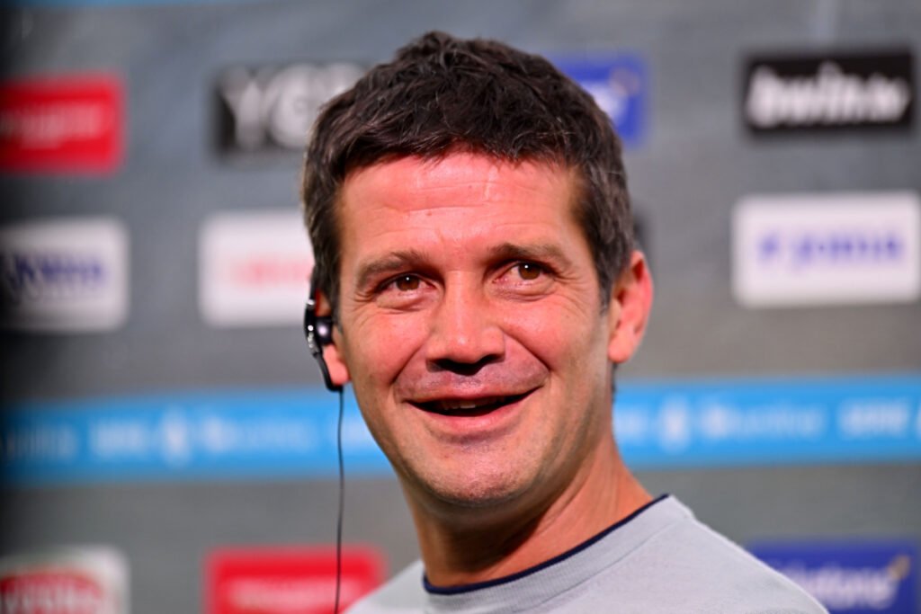 VERONA, ITALY - NOVEMBER 02: Cristian Chivu head coach of FC Internazionale during the Serie A match between Hellas Verona FC and FC Internazionale at Stadio Marcantonio Bentegodi on November 02, 2025 in Verona, Italy. (Photo by Alessandro Sabattini/Getty Images)